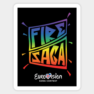 Fire Saga Logo (flyer version) Sticker